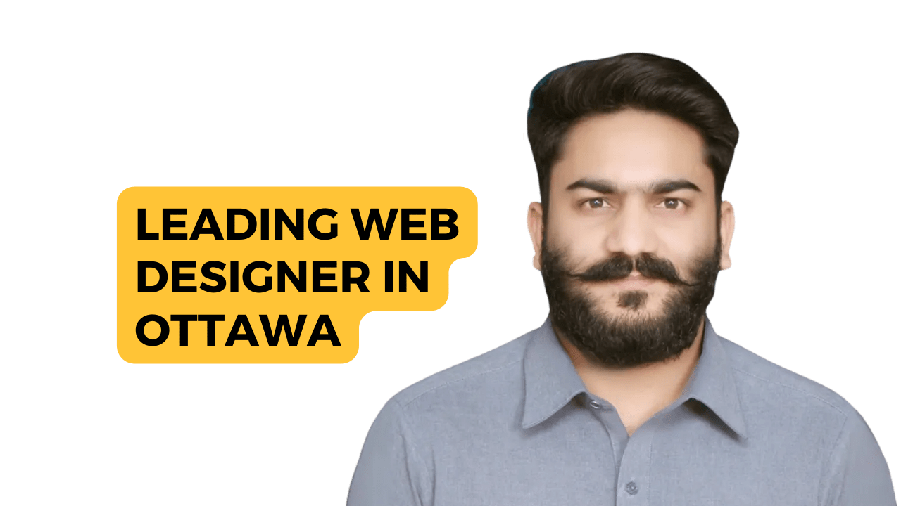 The image appears to be an advertisement or promotional graphic for an expert website designer located in Ottawa. The obscured face suggests privacy or a focus on the message rather than the individual’s identity. If you need any further assistance, feel free to ask!