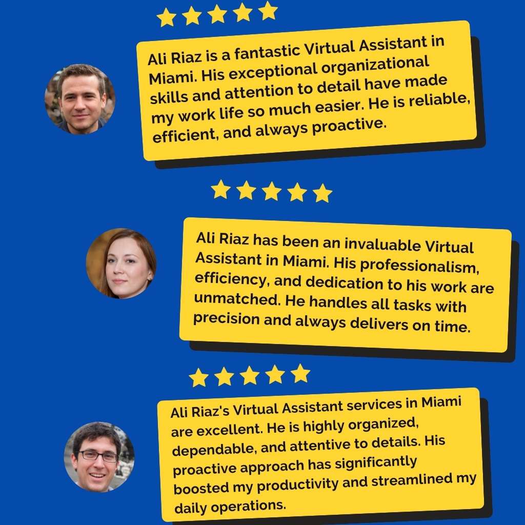 Client's Feedback for Virtual Assistant in Miami